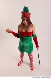 Veronika Elf Pose With Apple